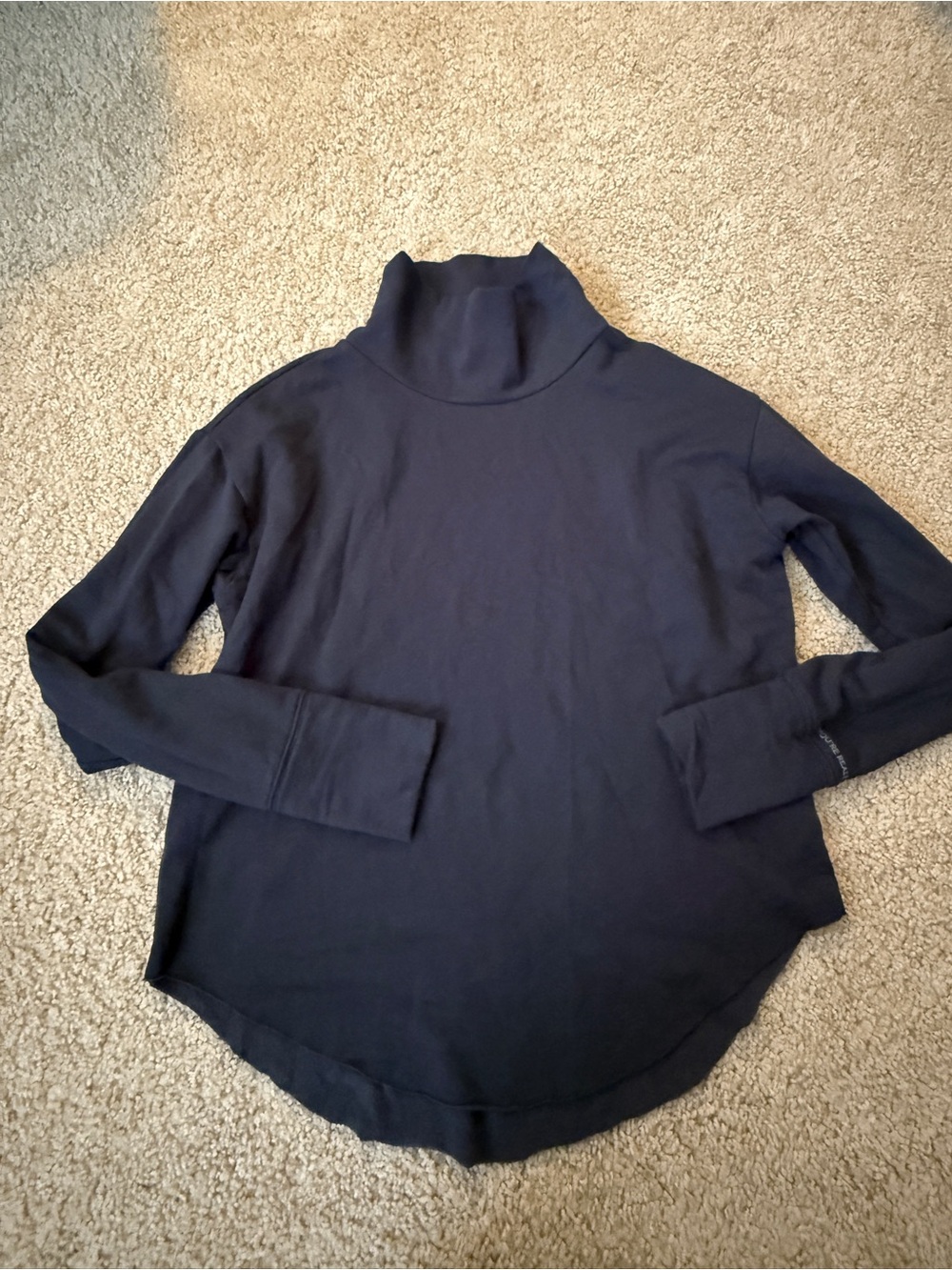 aerie Navy Turtleneck Sweatshirt Top